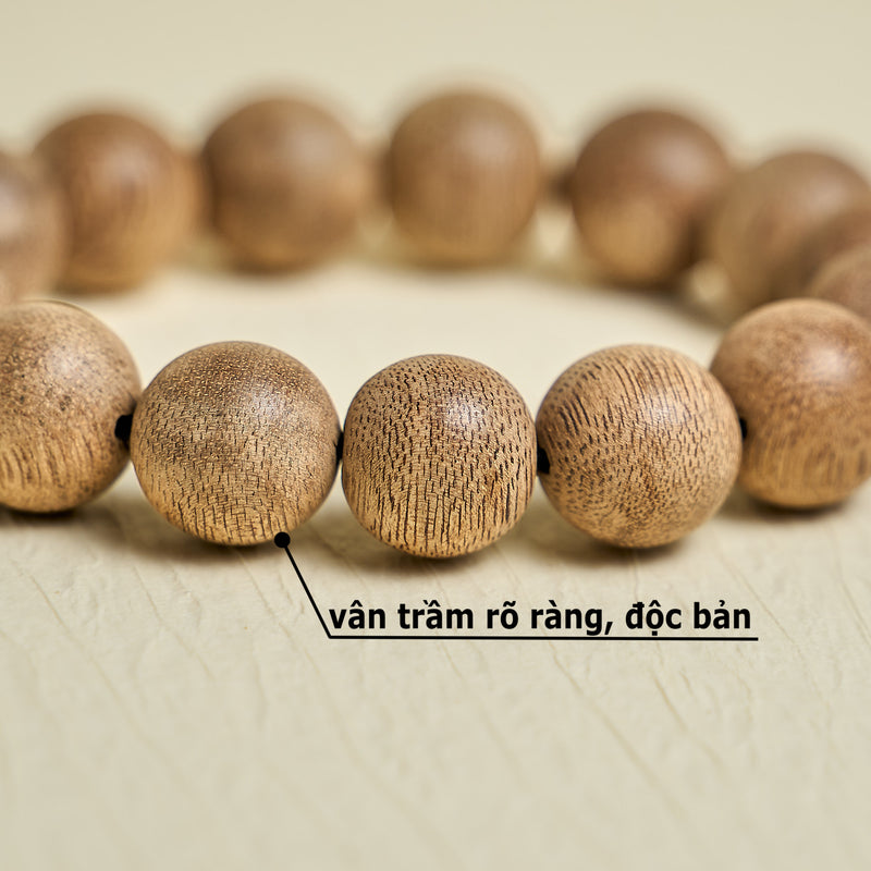 Vòng tay trầm hương hạt tròn