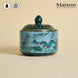 Lotus pond ceramic incense burner