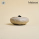 White lotus ceramic incense burner